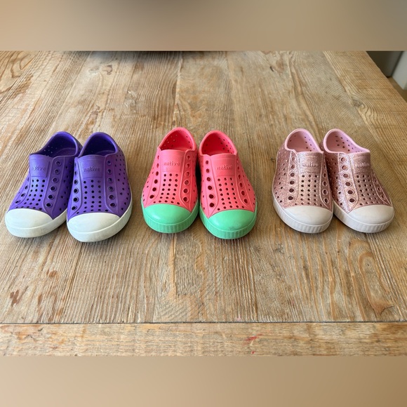 Set of 3 Pairs of Native Shoes - Gently worn, great condition! - Picture 1 of 3